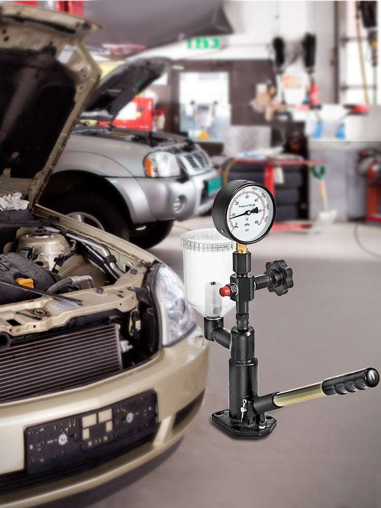 Diesel Fuel Injector Tester with Dual Scale Gauge 0–600 Bar / 8000 PSI-United States