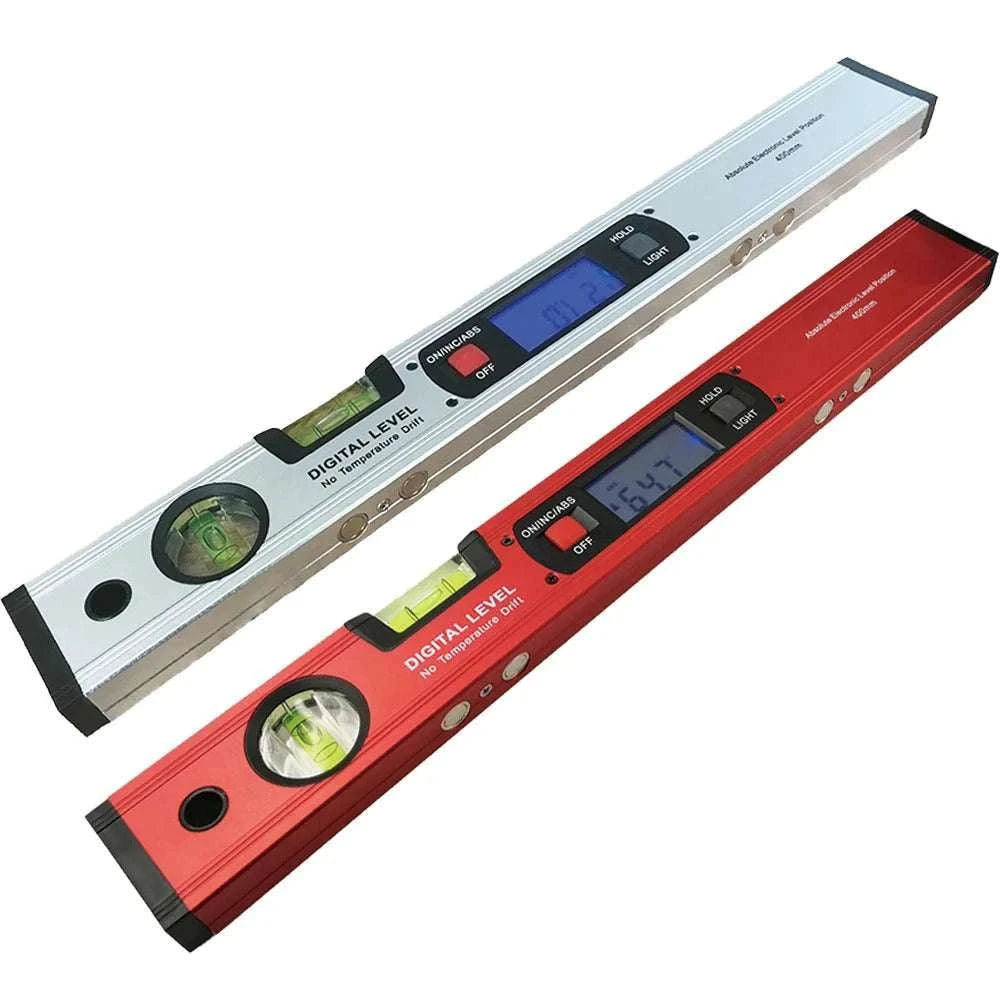 Digital Angle Finder Level 400mm 360° Inclinometer with LCD-Red with magnets / China Mainland