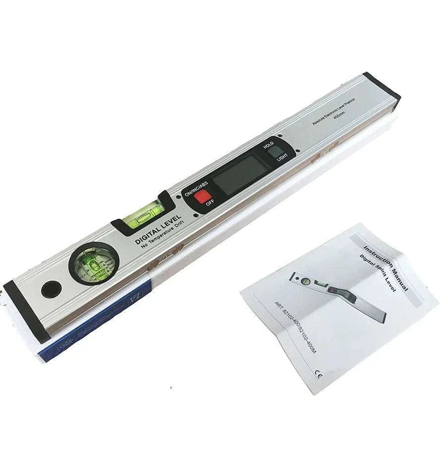 Digital Angle Finder Level 400mm 360° Inclinometer with LCD-Red with magnets / China Mainland