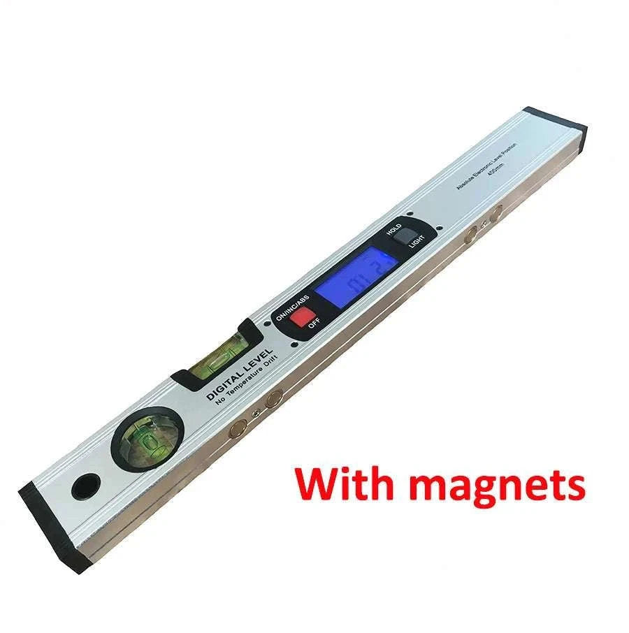 Digital Angle Finder Level 400mm 360° Inclinometer with LCD-Red with magnets / China Mainland