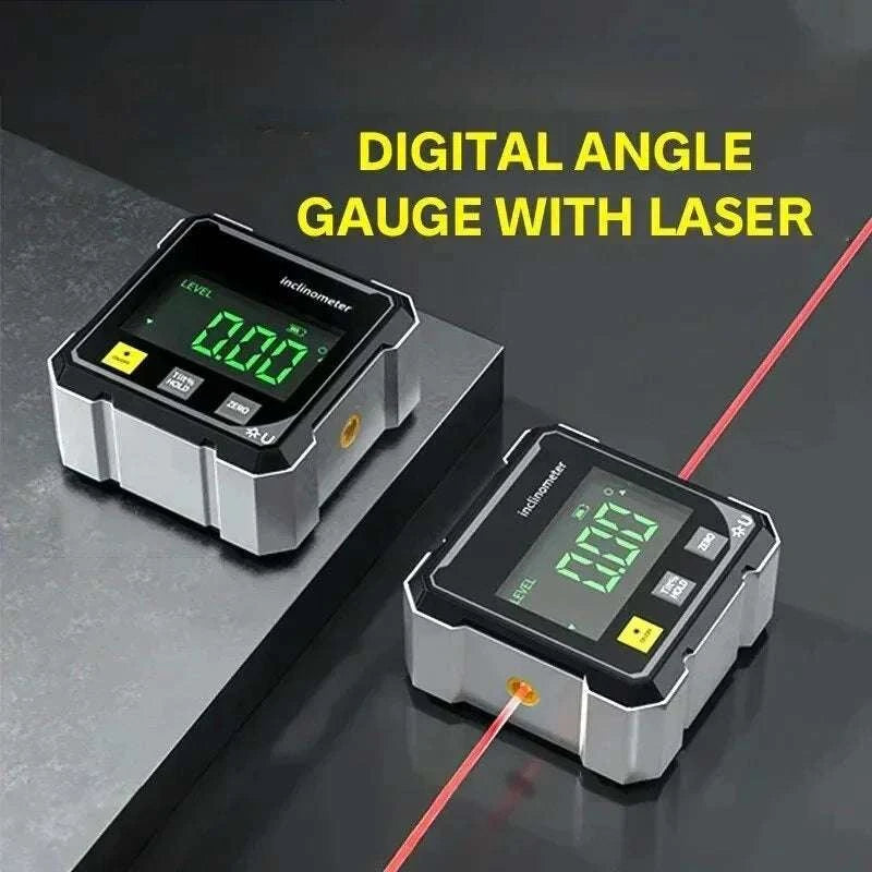 Digital Angle Ruler with Magnetic Base & Laser Inclinometer-Default Title