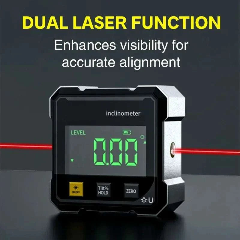 Digital Angle Ruler with Magnetic Base & Laser Inclinometer-Default Title