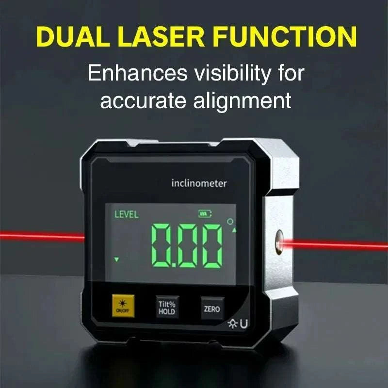 Digital Angle Ruler with Magnetic Base & Laser Inclinometer-Default Title