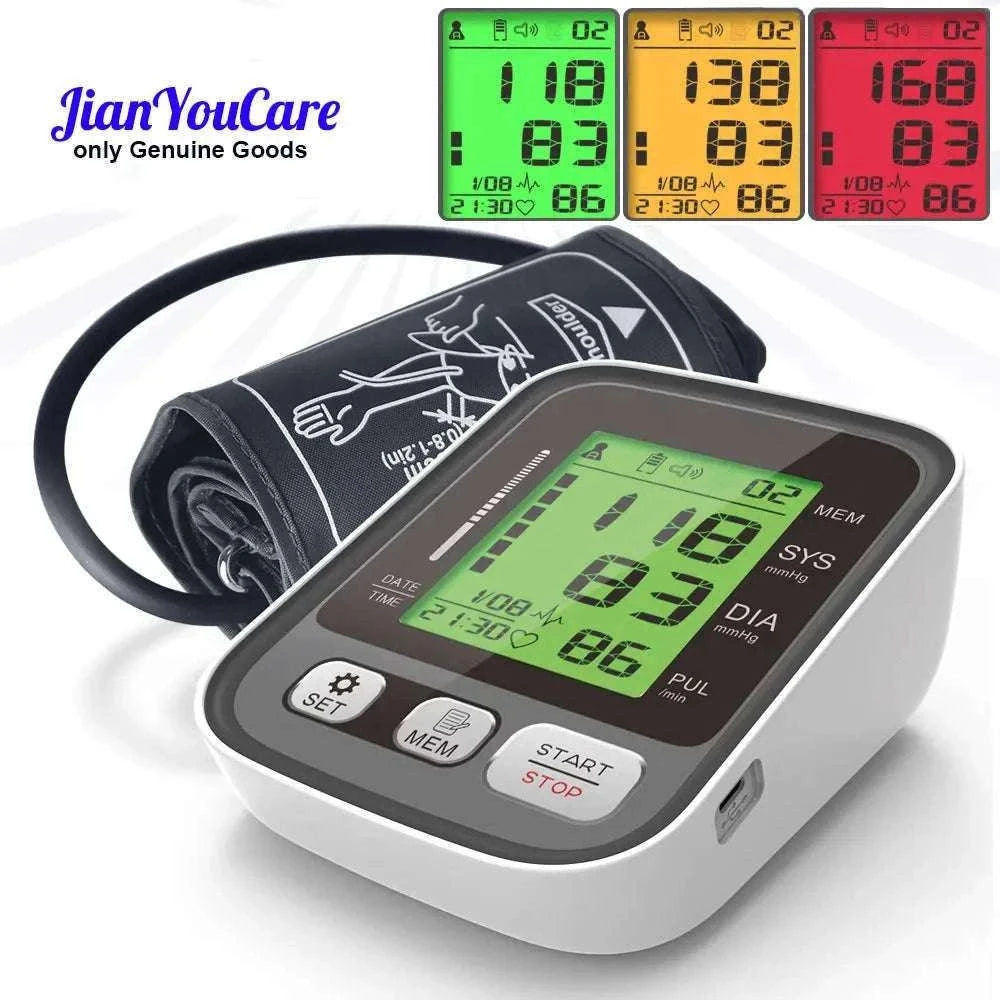 Digital Arm Blood Pressure Monitor with Voice and Backlight-En voice 22-42cm