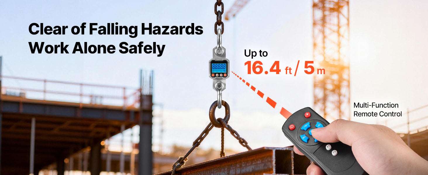 Digital Crane Scale 3000kg/10000kg with LCD & Remote Control-3000kg / United States