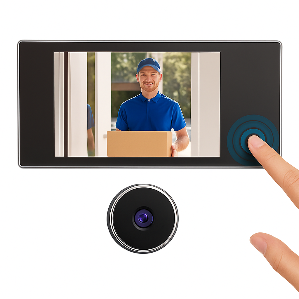 Digitální kukátko s kamerou a 3,5" LCD obrazovkou