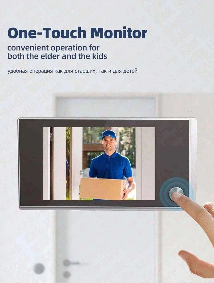Digital Door Peephole Camera with 3.5" LCD Screen-CZECH REPUBLIC / 40-100mm