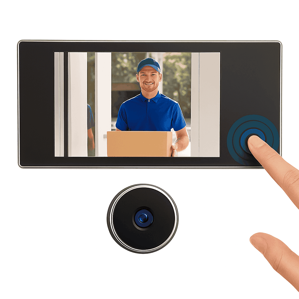 Digital Door Peephole Camera with 3.5" LCD Screen-CZECH REPUBLIC / 40-100mm