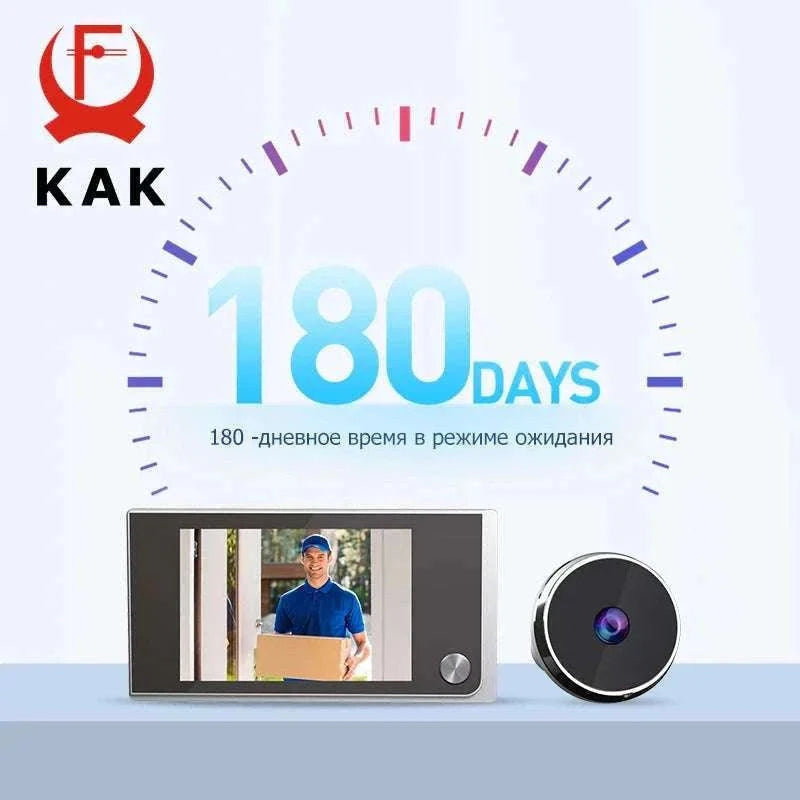 Digital Door Peephole Camera with 3.5" LCD Screen-CZECH REPUBLIC / 40-100mm