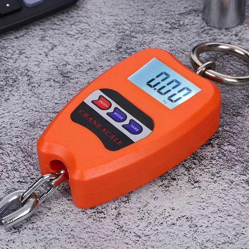 Digital Hanging Scale 200kg / 441lb with LCD Display Hook-Default Title