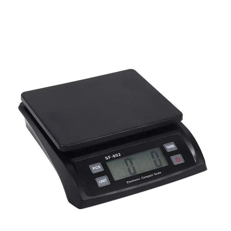 Digital Kitchen Scale 30kg Capacity with 0.1g Accuracy LCD Display-White-SF-802 / 30Kg