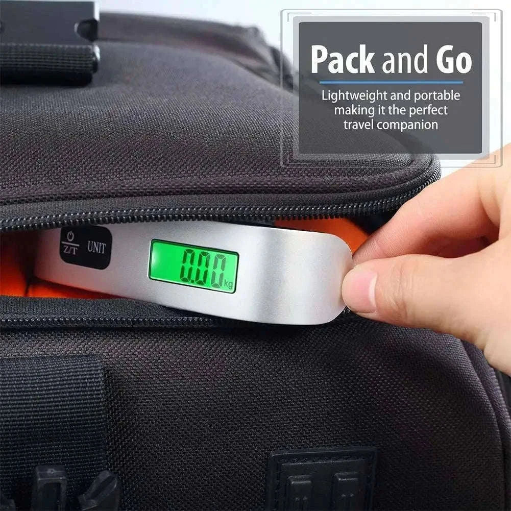 Digital Luggage Scale 110lb/50kg with LCD Display-Silver
