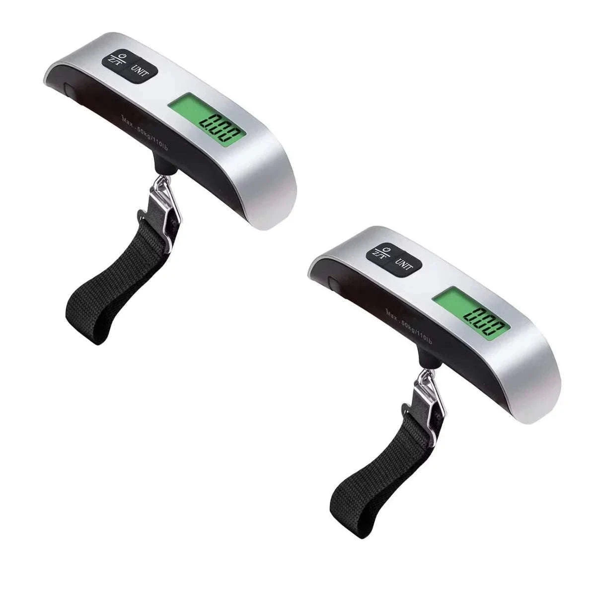 Digital Luggage Scale 110lb/50kg with LCD Display-Silver