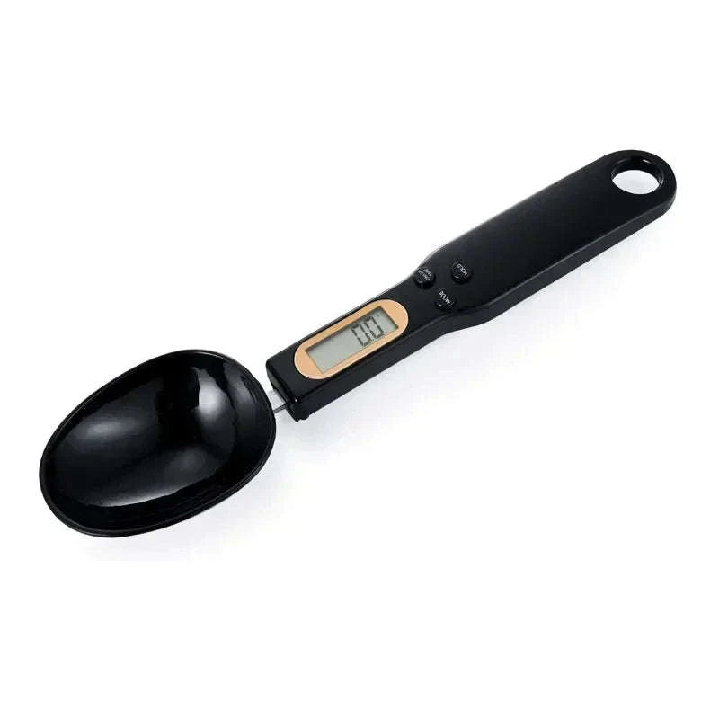 Digital Measuring Spoon Scale for Precise Kitchen Measuring-Black 1Pcs