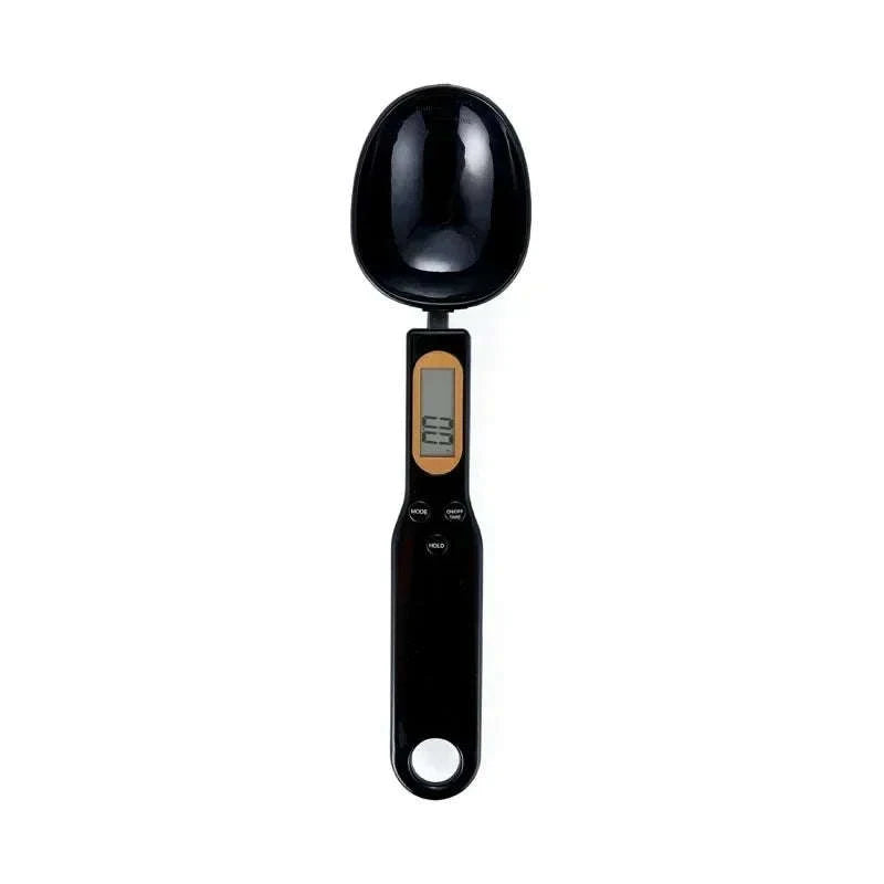 Digital Measuring Spoon Scale for Precise Kitchen Measuring-Black 1Pcs
