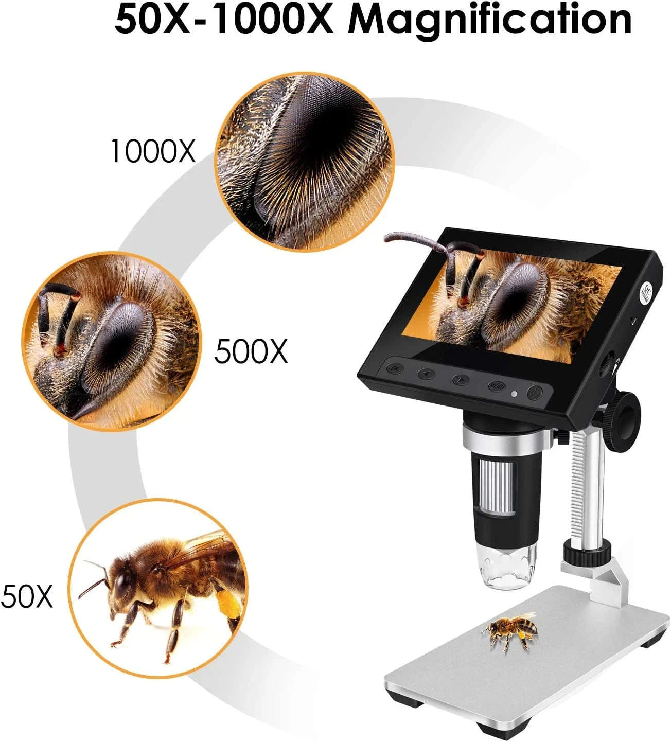 Digital Microscope 1200X for Soldering, Coins & PCB Inspection-DM9 / 1200X