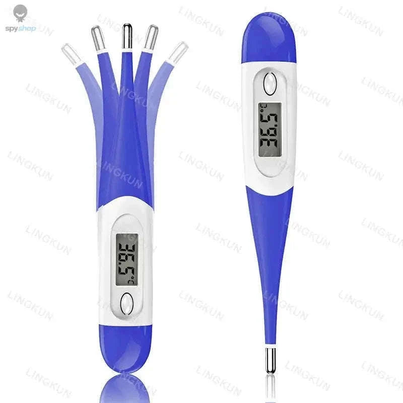 Digital Oral Thermometer with Fast Readings and Flexible Tip-