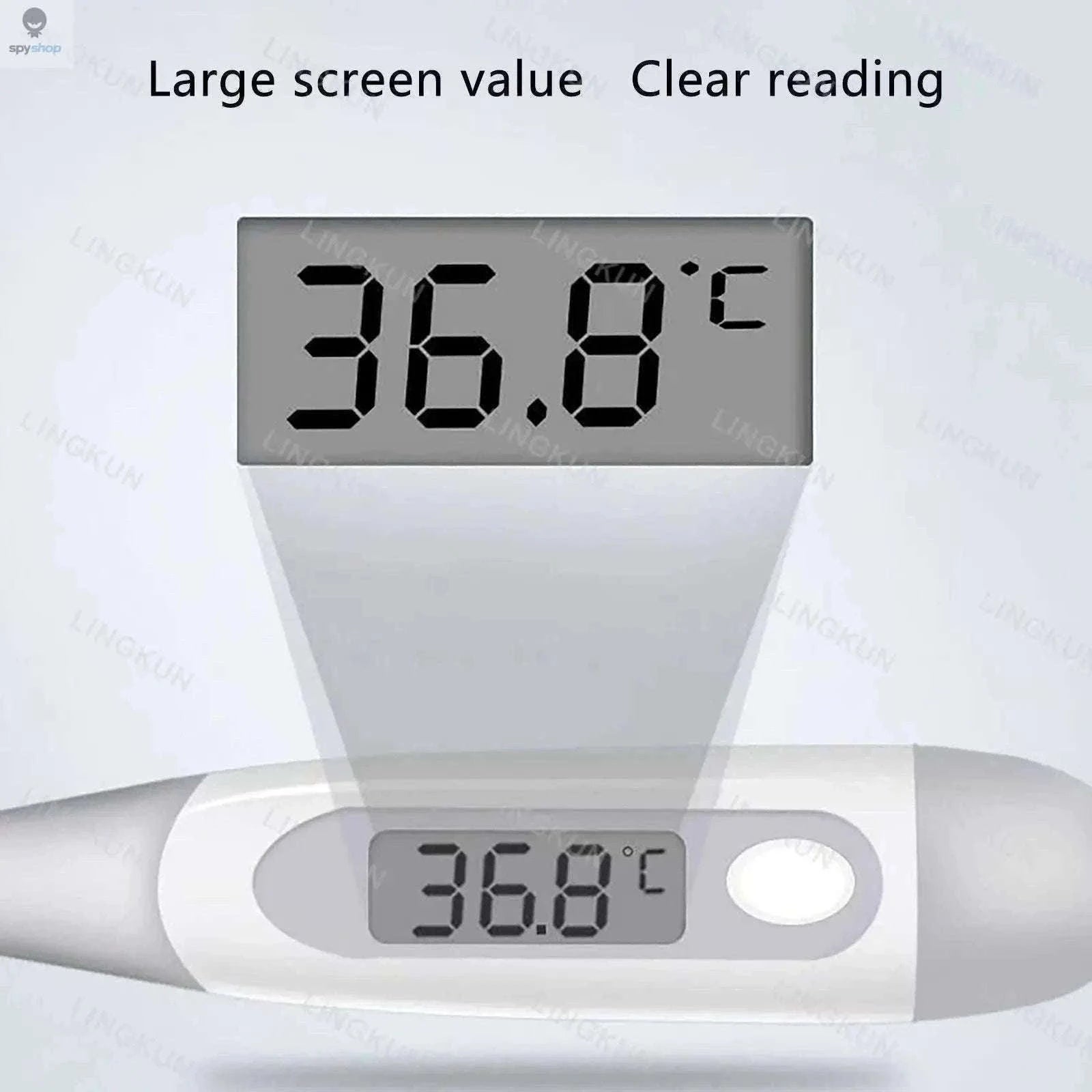 Digital Oral Thermometer with Fast Readings and Flexible Tip-Type 1