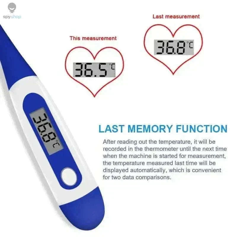 Digital Oral Thermometer with Fast Readings and Flexible Tip-Type 1