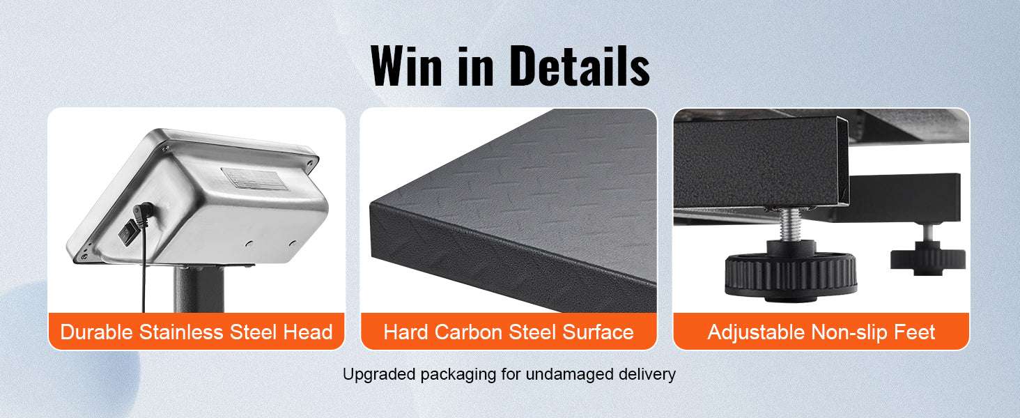 Digital Platform Scale 660 lbs High Accuracy Price Computing Display-United States