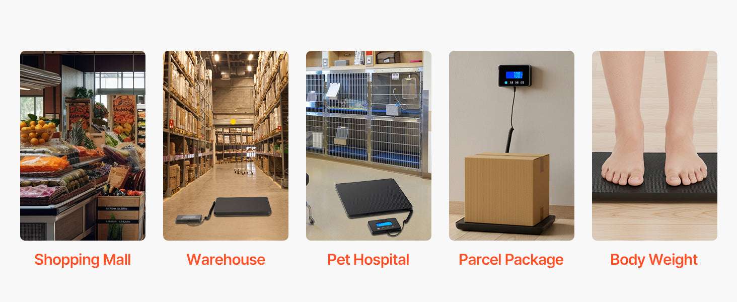 Digital Postal Scale 440lb Capacity with Dual Accuracy & Hold-440 lbs / United States