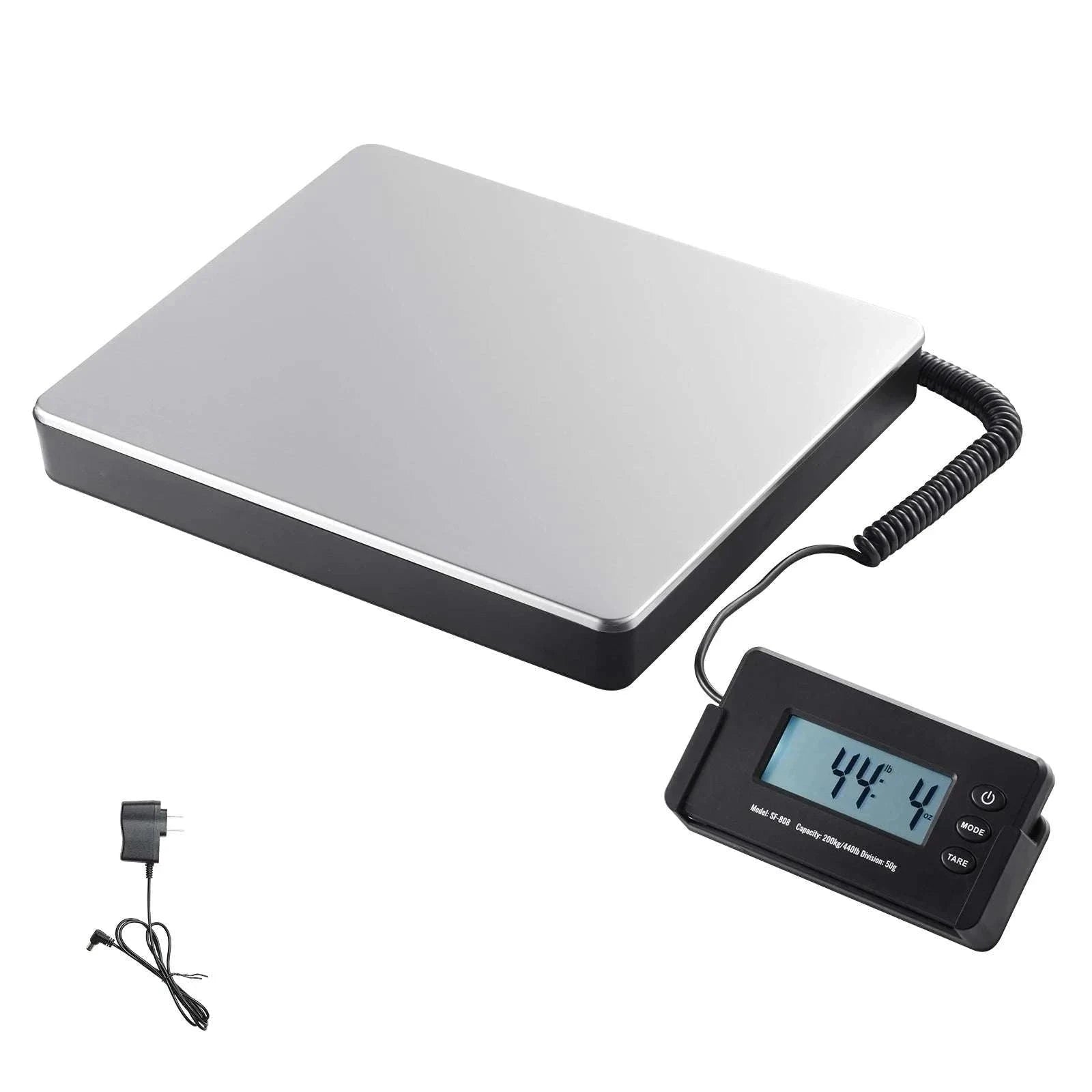 Digital Shipping Scale 440 lb Capacity with LCD & Tare Function-440 lbs / CZECH REPUBLIC