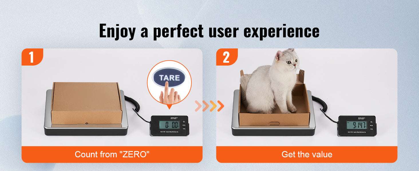 Digital Shipping Scale 440 lb Capacity with LCD & Tare Function-440 lbs / CZECH REPUBLIC
