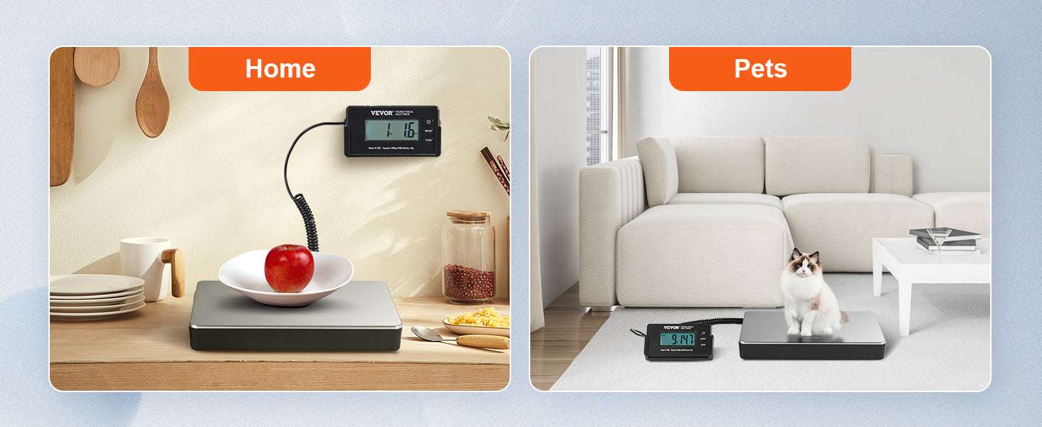 Digital Shipping Scale 440 lb Capacity with LCD & Tare Function-440 lbs / CZECH REPUBLIC