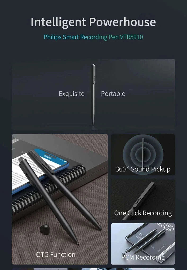 Digital Voice Recorder 16GB Bluetooth Recording Pen-16G with Bluetooth