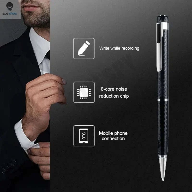 Digital Voice Recorder Pen – Portable WAV Recording & USB Playback-With OTG adapter / 32GB