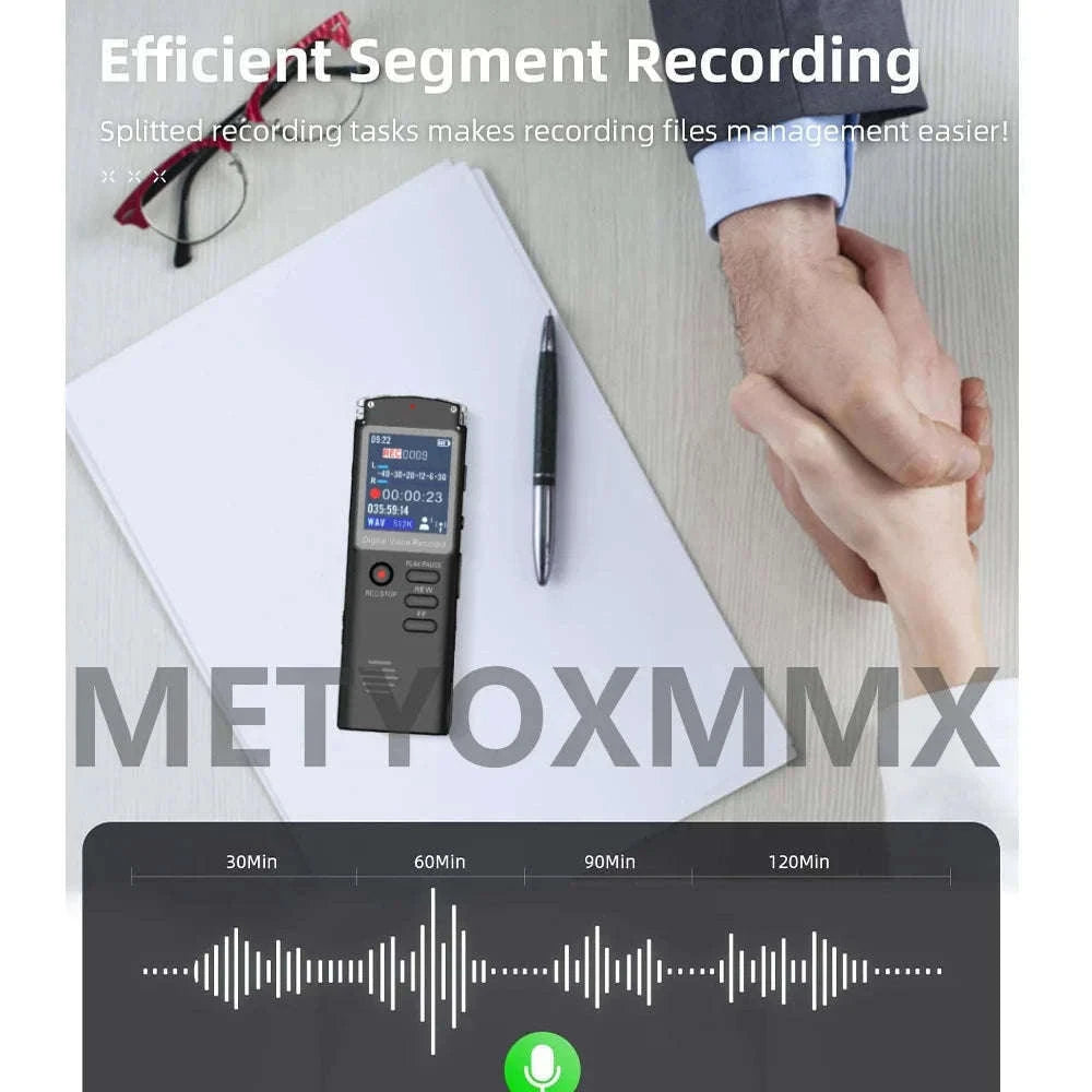 Digital Voice Recorder T60C with MP3, USB, Voice Activation-balck / 16 GB
