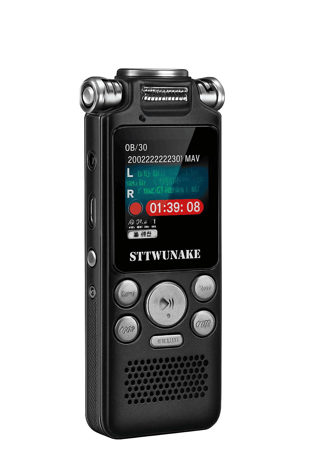 Digital Voice Recorder with Noise Reduction & 24h Recording Time-black / 32 GB