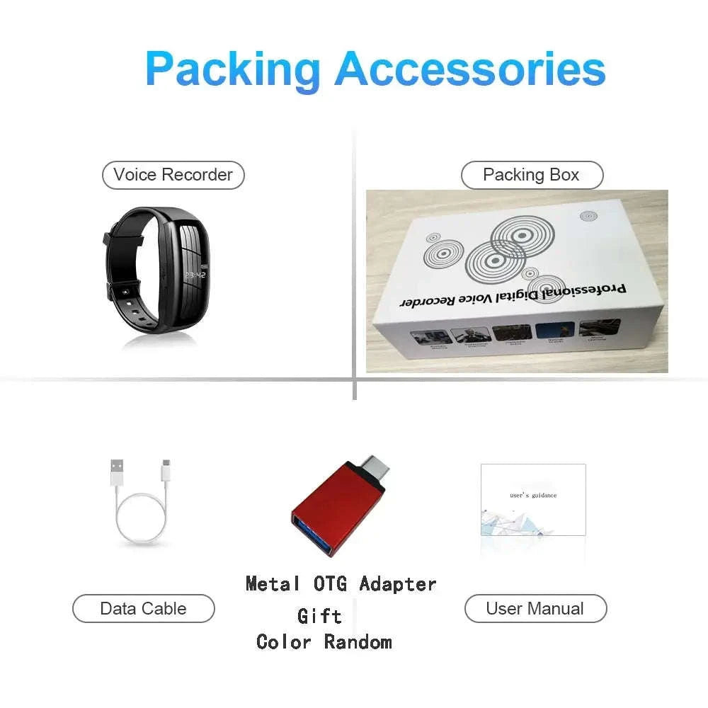 Digital Watch Mini Camera D5 – Discreet Wearable HD Recorder with 32GB-Built in 16GB