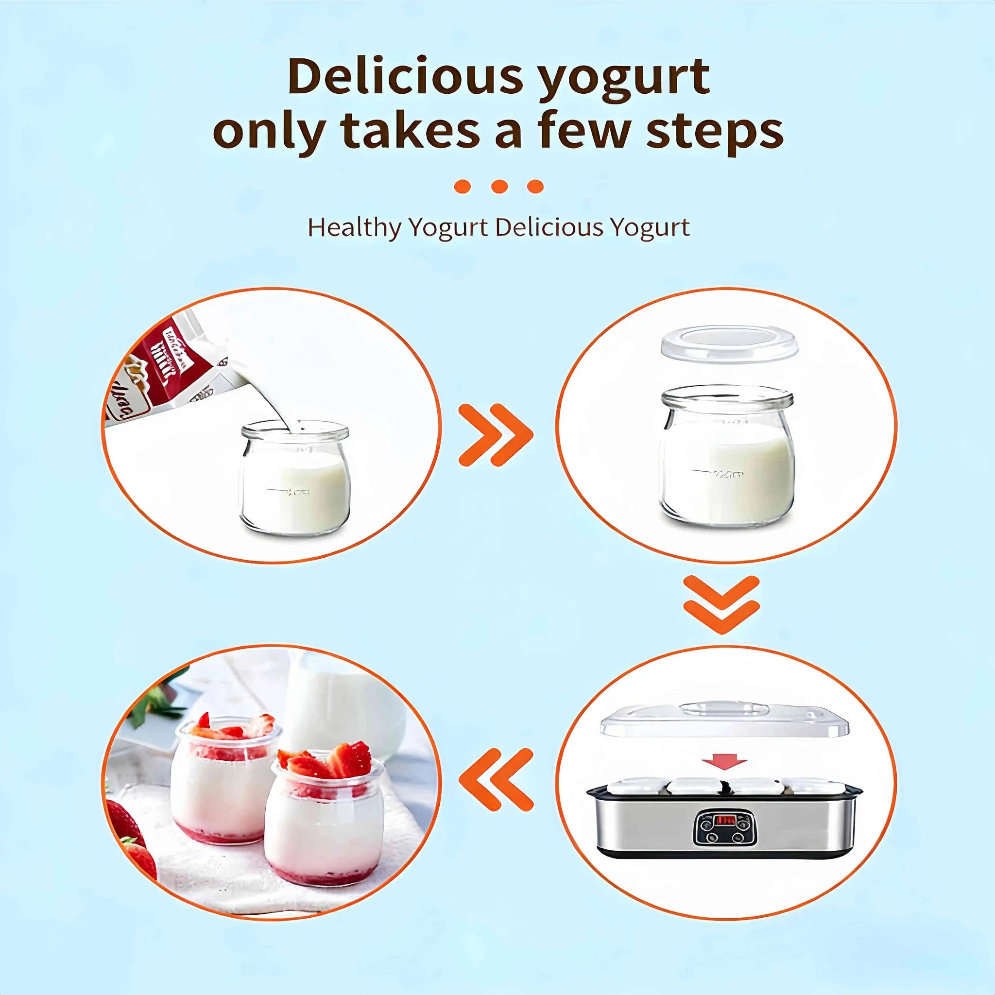 Digital Yogurt Fermenter with 5 Bonus Kitchen Gadgets-United States