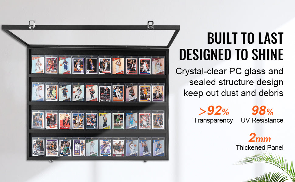 Jersey Display Frame Case with Lock and UV Protection
