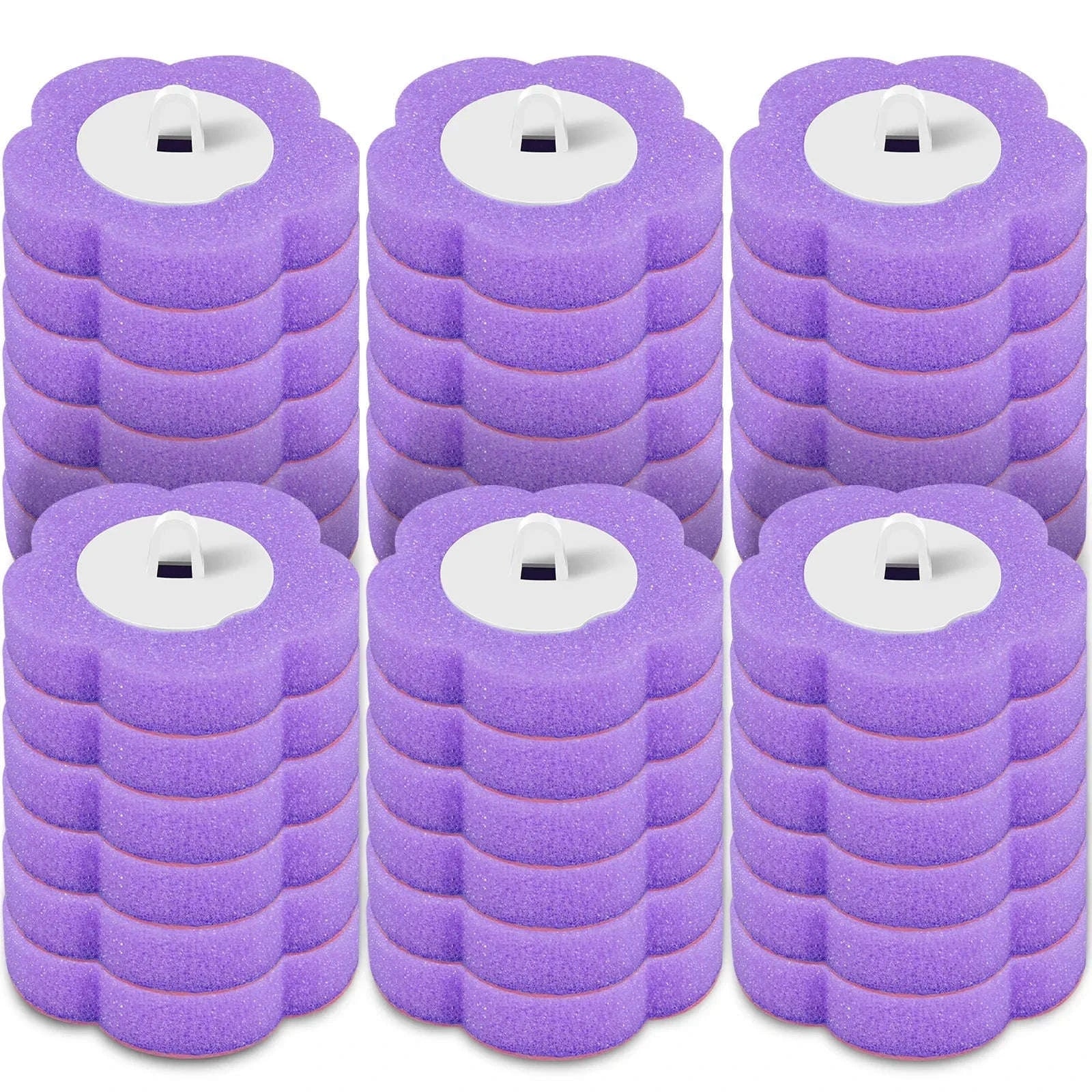 Disposable Toilet Brush Kit with Long Handle & Wall Mount-36 Pcs Heads B