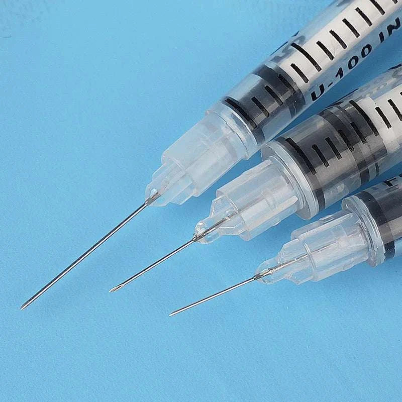 Disposable Veterinary Syringes 0.3–1ML with Needle (50/100 Pack)-1ml / 50