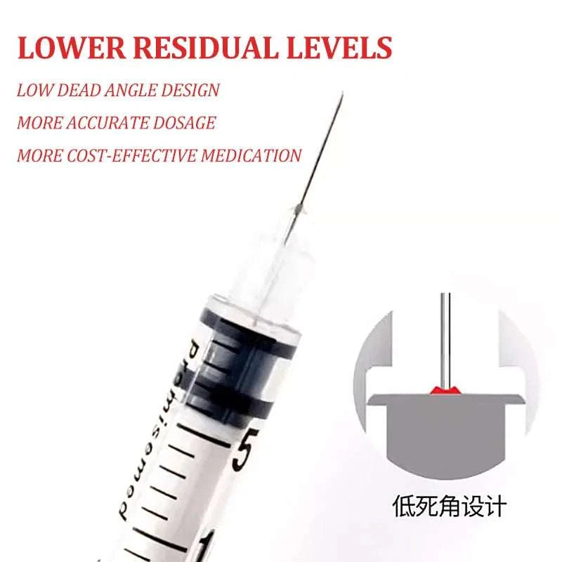 Disposable Veterinary Syringes 0.3–1ML with Needle (50/100 Pack)-1ml / 50