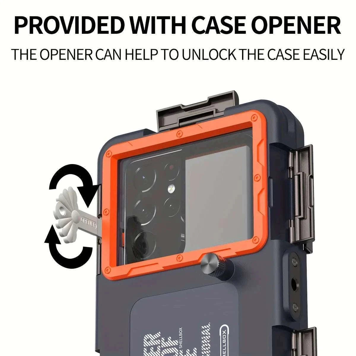 Diving Waterproof Case for Phones up to 6.9-inch-