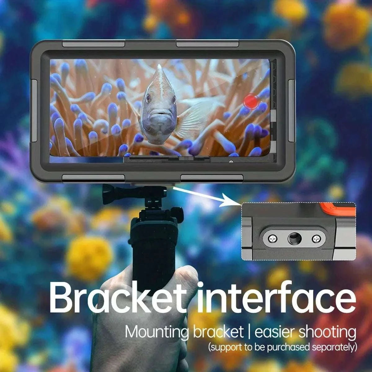 Diving Waterproof Case for Phones up to 6.9-inch-