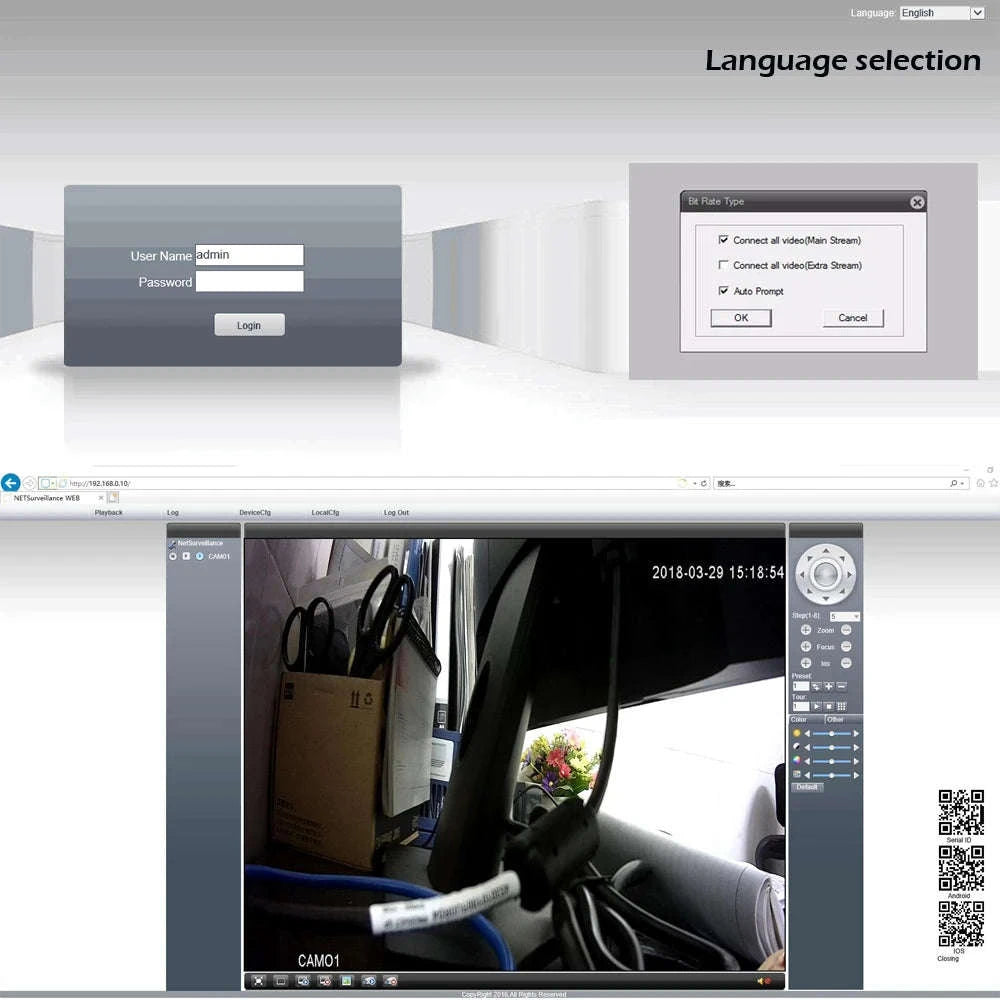 DIY 1080P WiFi IP Camera Module with Motion Detection-3.6mm MTV lens