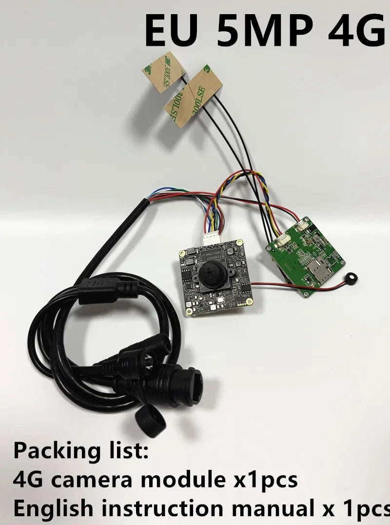 DIY 5MP 4G SIM LTE IP Camera Module-EU 5MP B