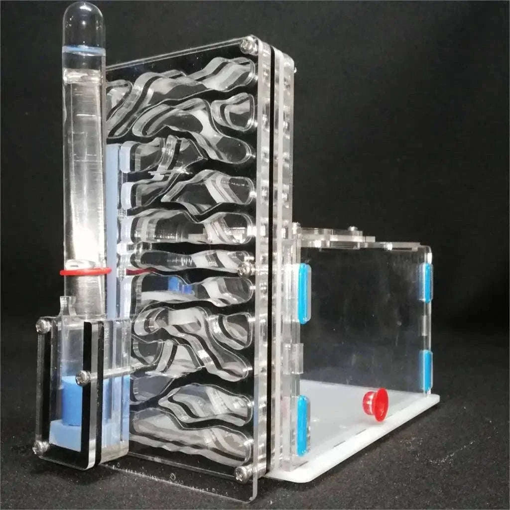 DIY Acrylic Ant Nest with Feeding Area and Water Towers-blue / 19x16x9.5cm / China Mainland