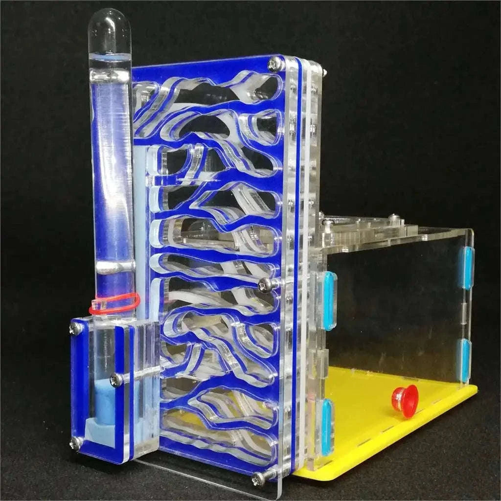 DIY Acrylic Ant Nest with Feeding Area and Water Towers-blue / 19x16x9.5cm / China Mainland