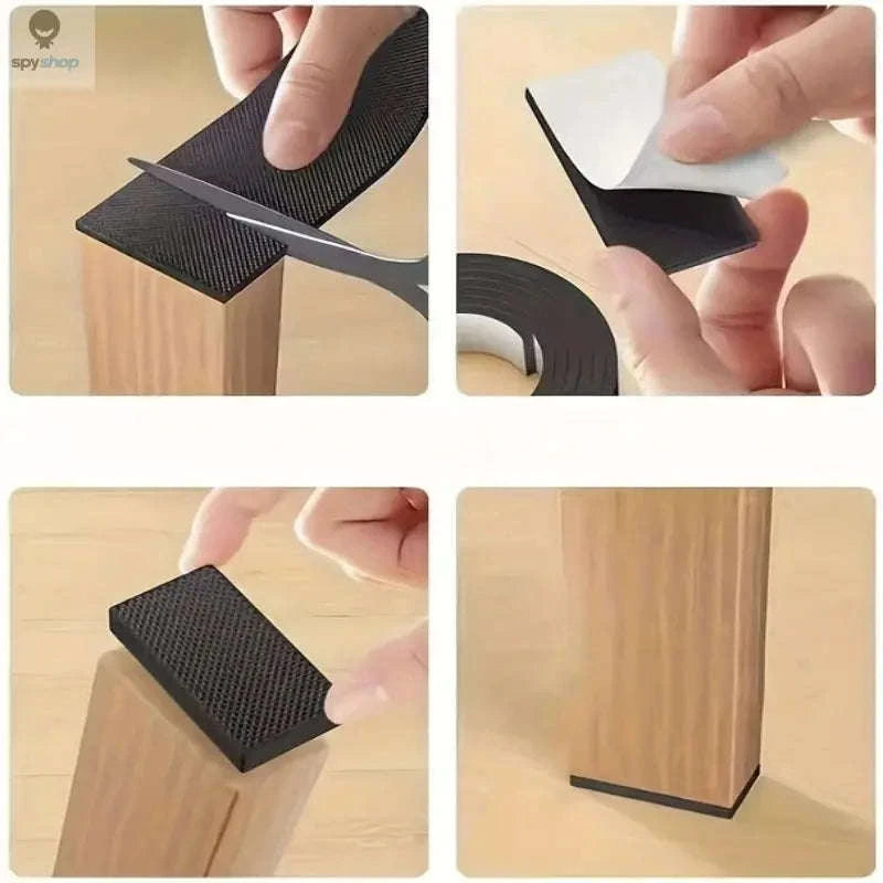 DIY Anti-Slip Furniture Pads – Floor Protection, Noise Control, Easy Custom Fit-Width 6cm / 6mm / 2 Meters