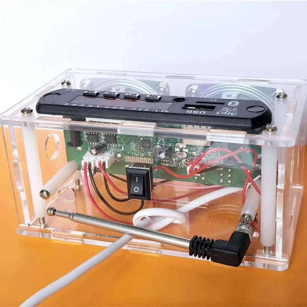 DIY Bluetooth Speaker Kit with FM Radio and Soldering Assembly-Default Title