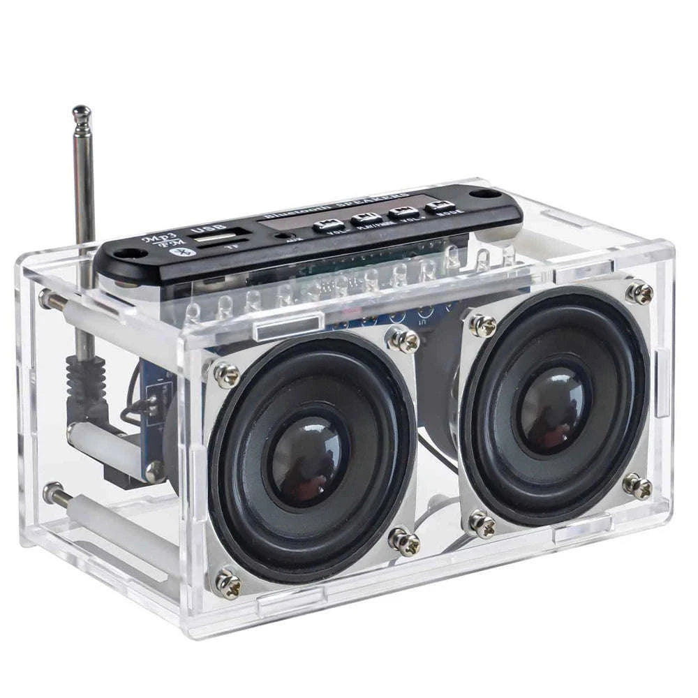 DIY Bluetooth Speaker Kit with FM Radio and Soldering Assembly-Default Title