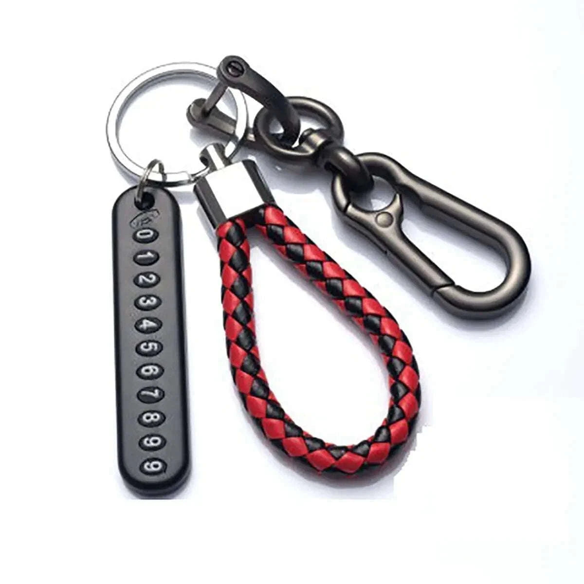 DIY Phone Number Plate Keychain for Safer, Easier Returns-Style 1