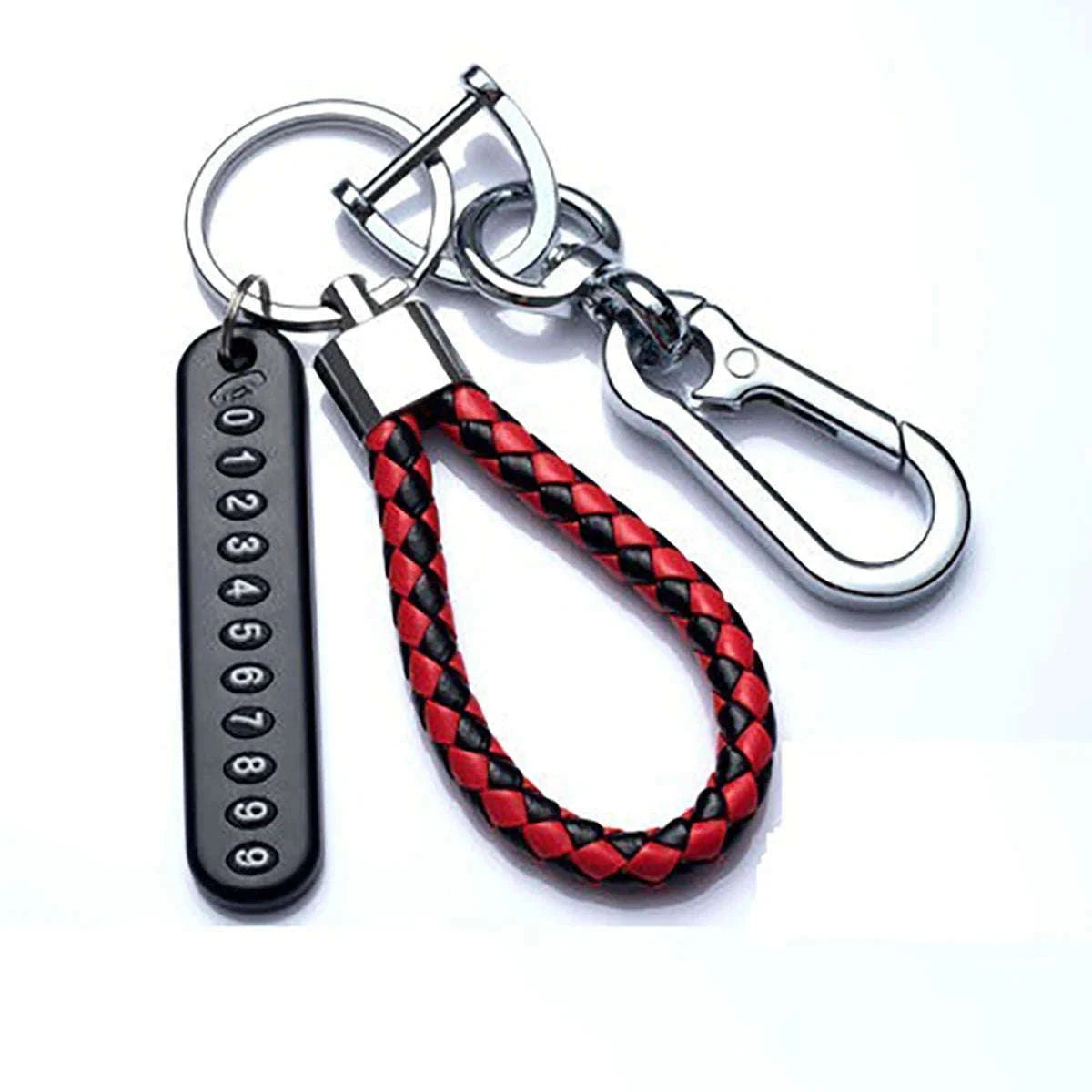 DIY Phone Number Plate Keychain for Safer, Easier Returns-Style 1