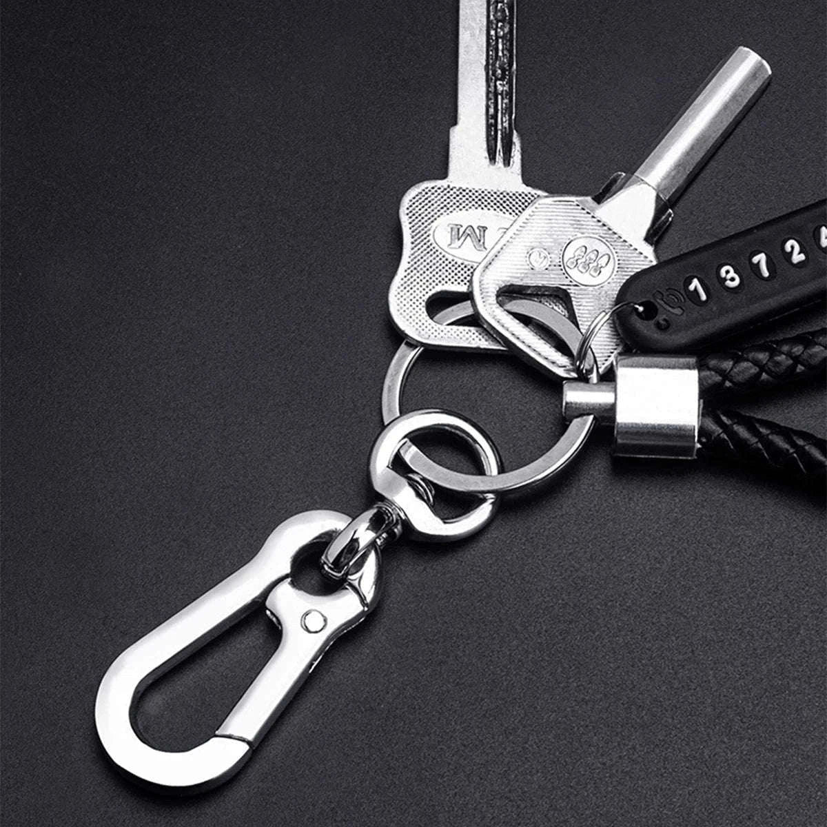 DIY Phone Number Plate Keychain for Safer, Easier Returns-Style 1